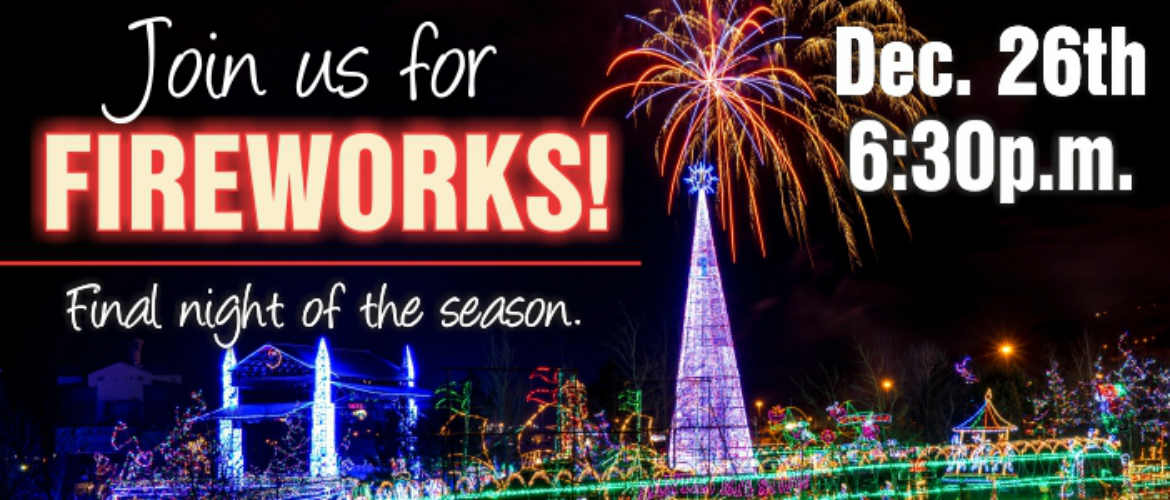 fireworksslider Bentleyville "Tour of Lights"